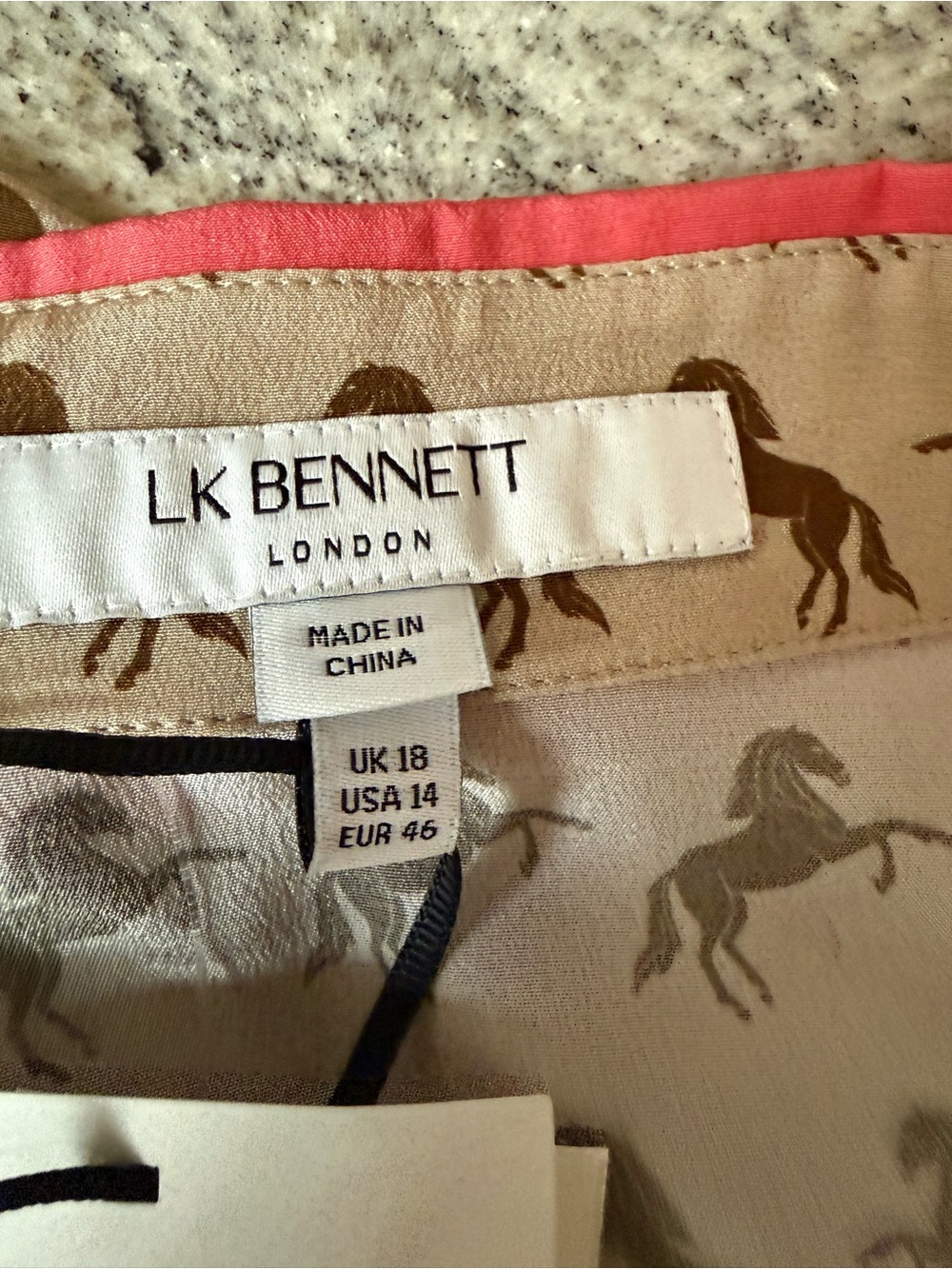 Sonya Horse Print Silk Shirt from LK Bennett - Picture 10 of 14